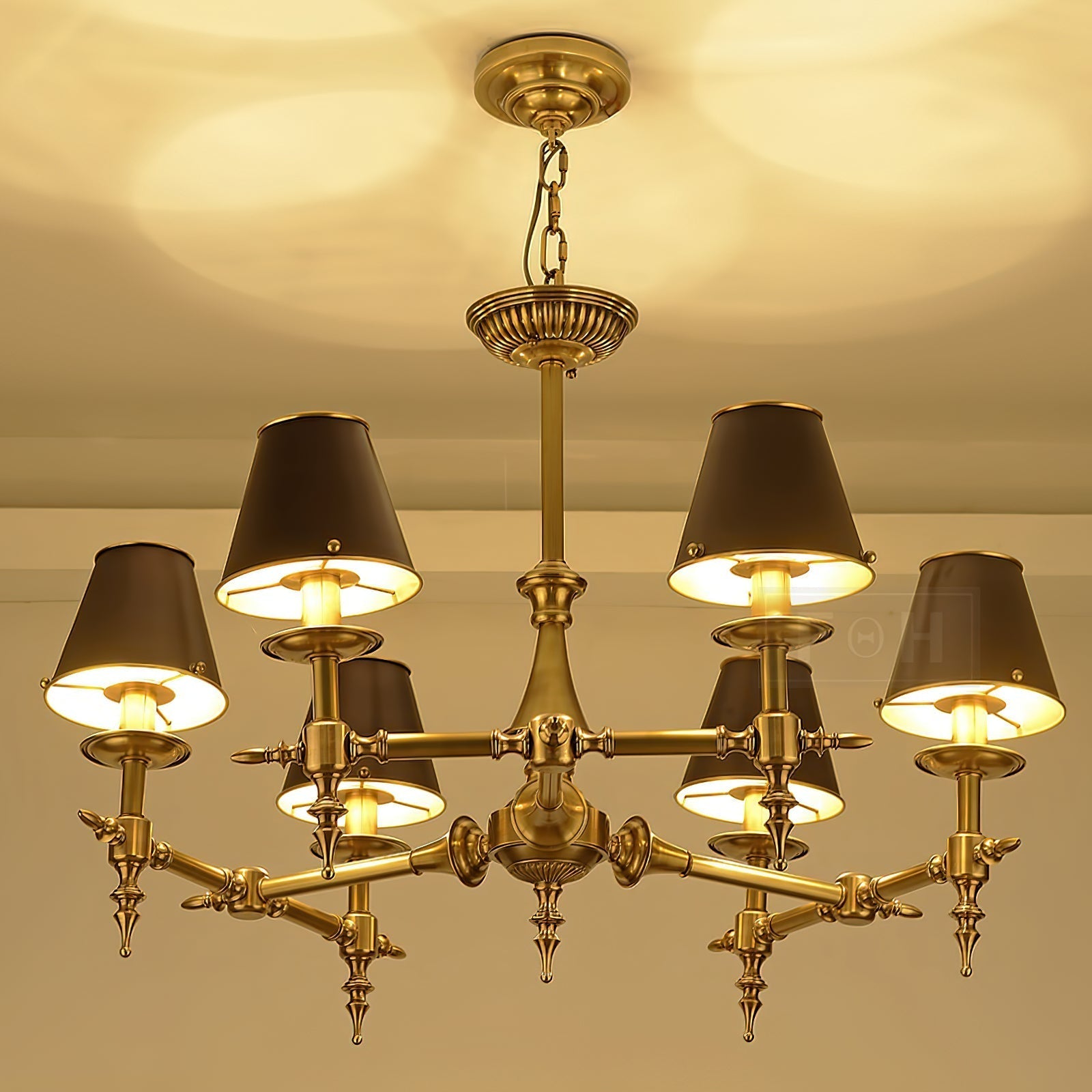 Comarion Lustre Métallique Traditionnel Vintage - Neutralighting