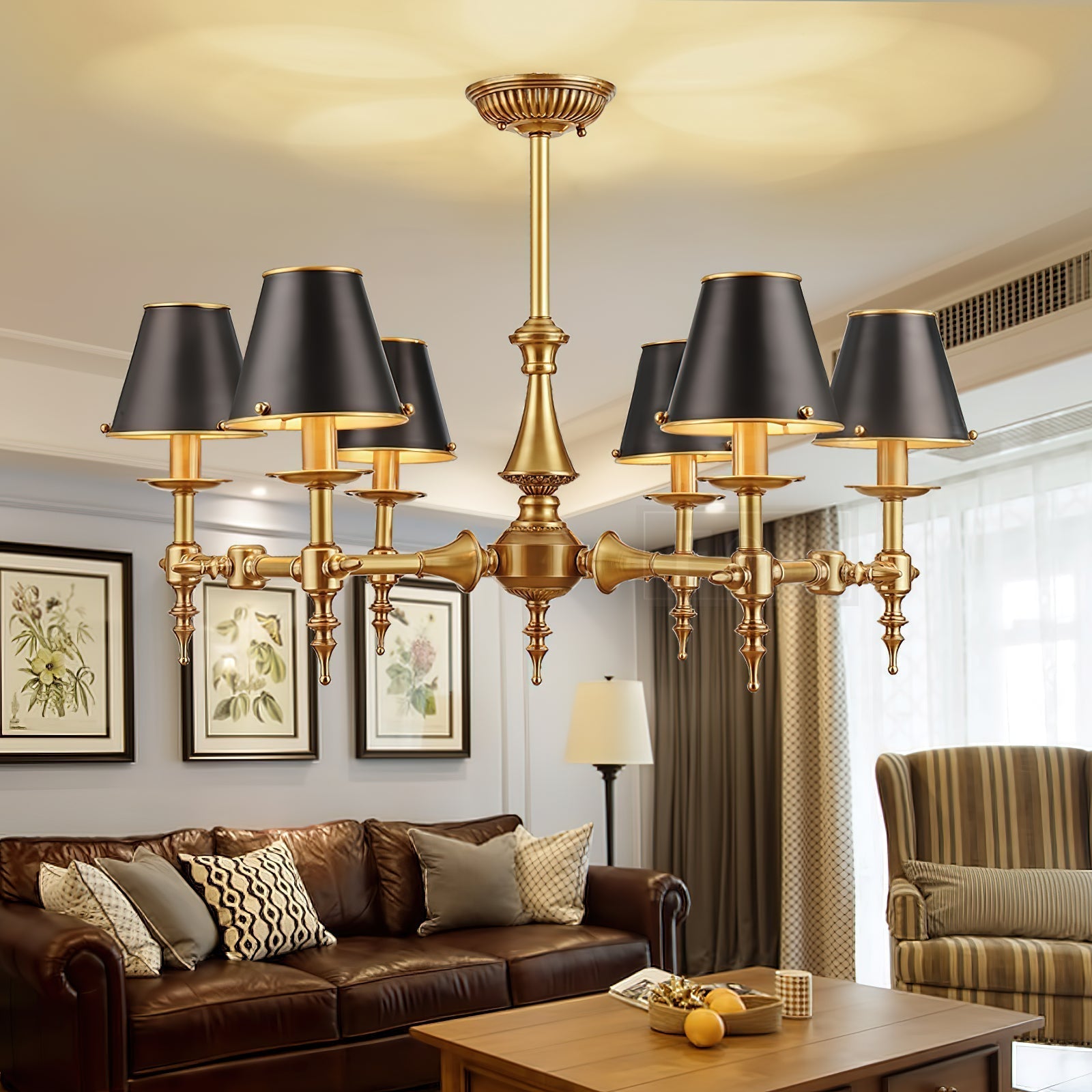 Comarion Lustre Métallique Traditionnel Vintage - Neutralighting