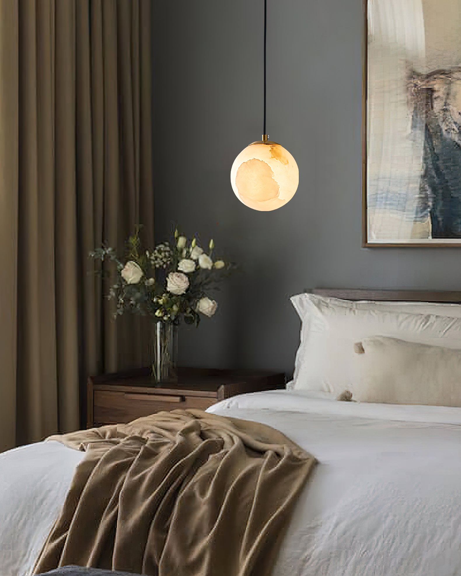 Uphaara Suspension en Albâtre Moderne Minimaliste - Neutralighting