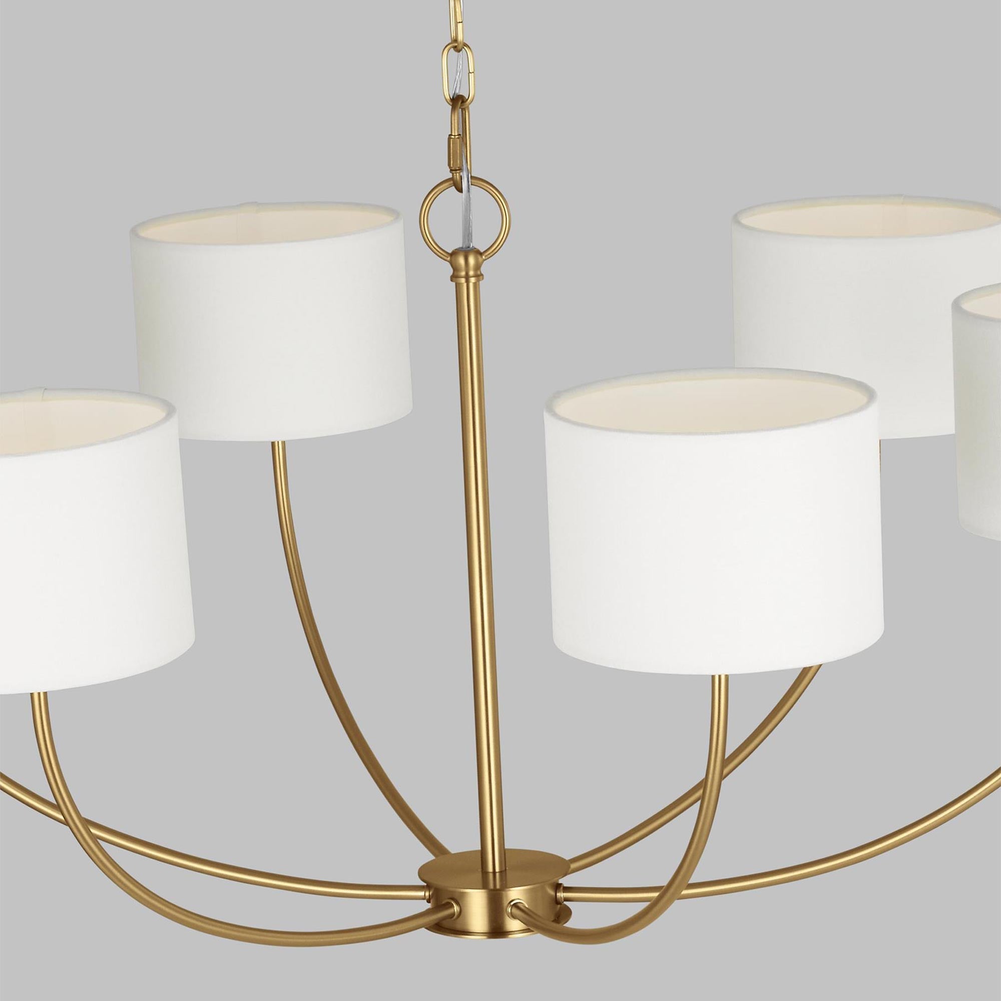 Mycaren Vintage Industrial Brass Fabric Chandelier - Lamp Copper