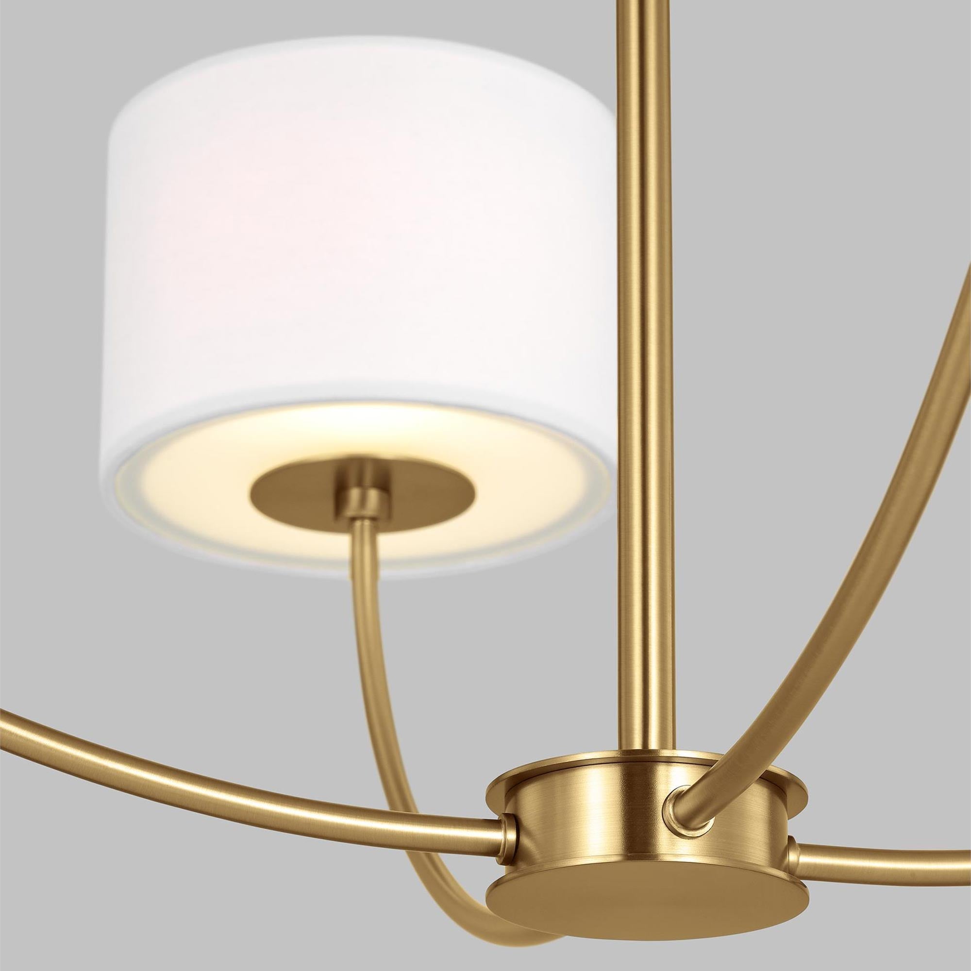 Mycaren Vintage Industrial Brass Fabric Chandelier - Lamp Copper