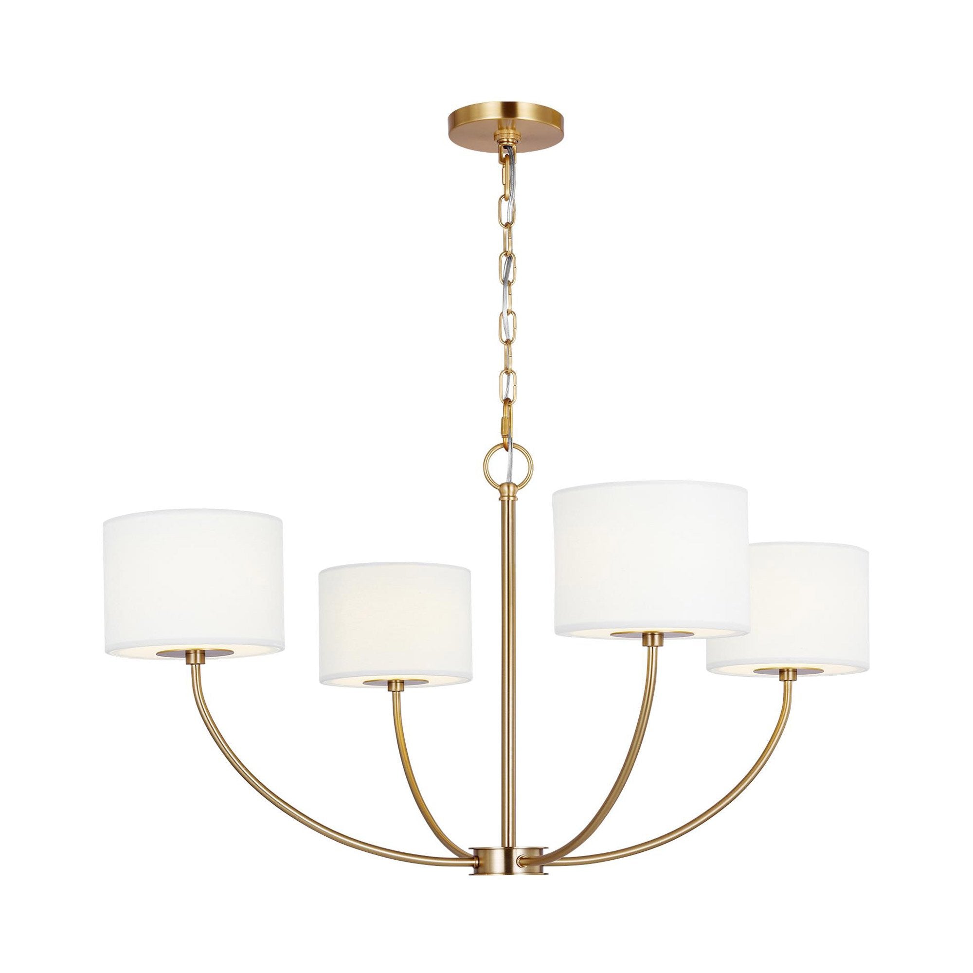 Mycaren Vintage Industrial Brass Fabric Chandelier - Lamp Copper