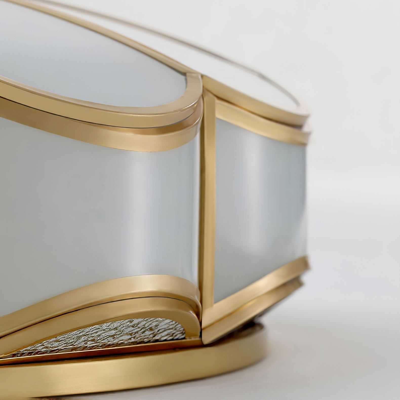 Evmarara Plafonnier encastré en laiton et verre Elegance - Neutralighting