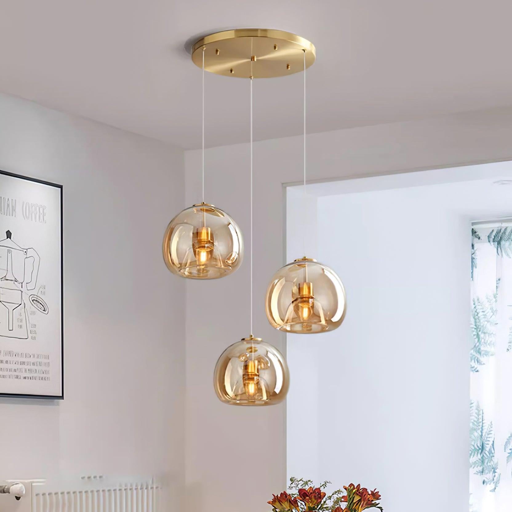Avola Lampe Pendante Verre Minimaliste - Neutralighting