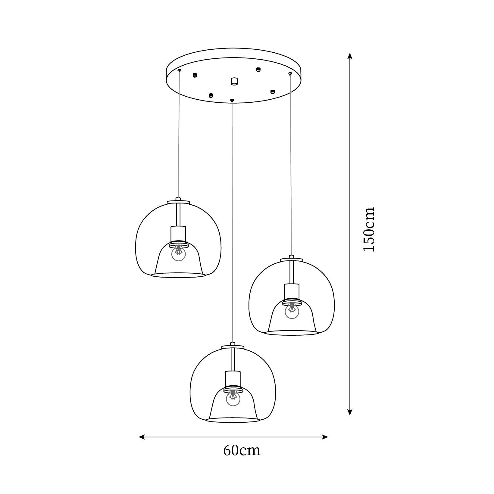 Avola Lampe Pendante Verre Minimaliste - Neutralighting
