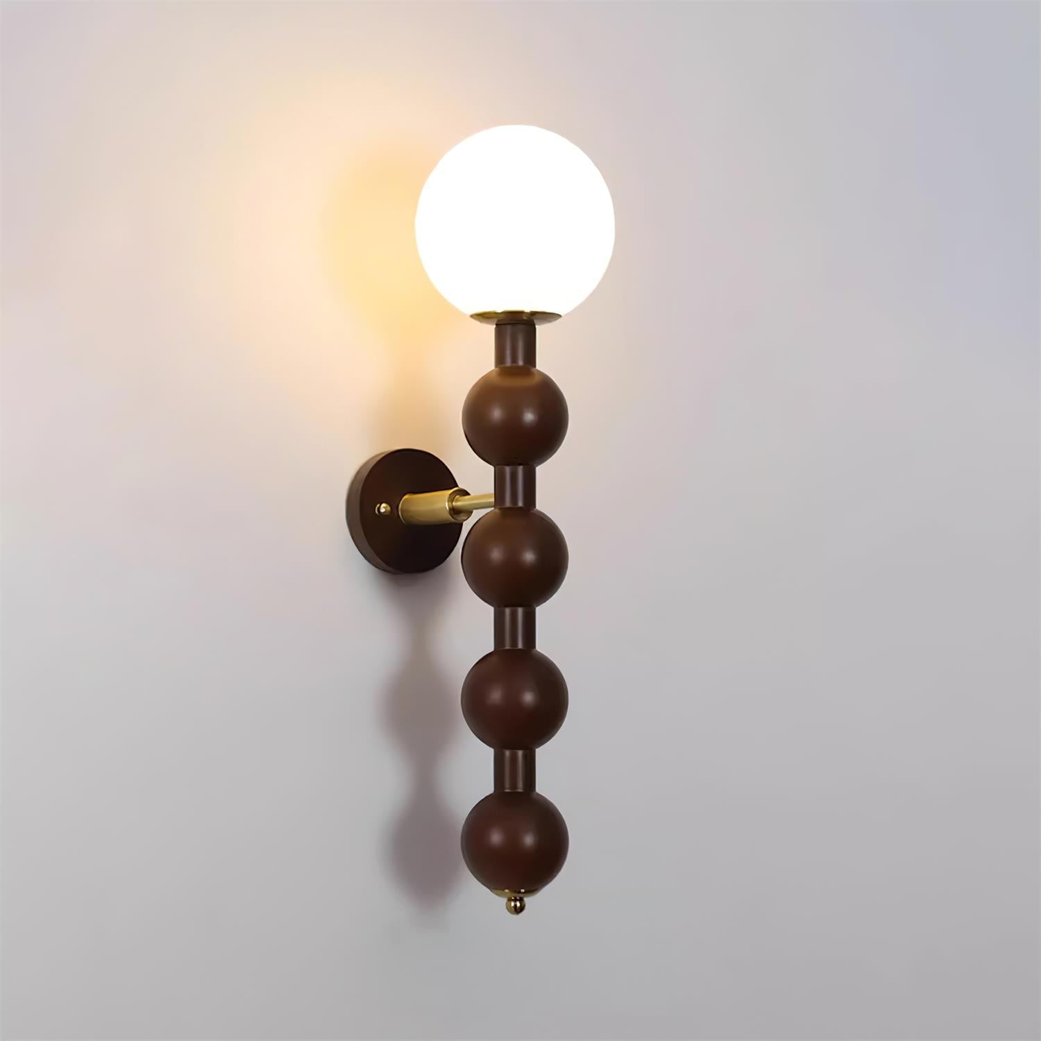 Novan Applique murale Gourd en bois et verre, style moderne - Neutralighting