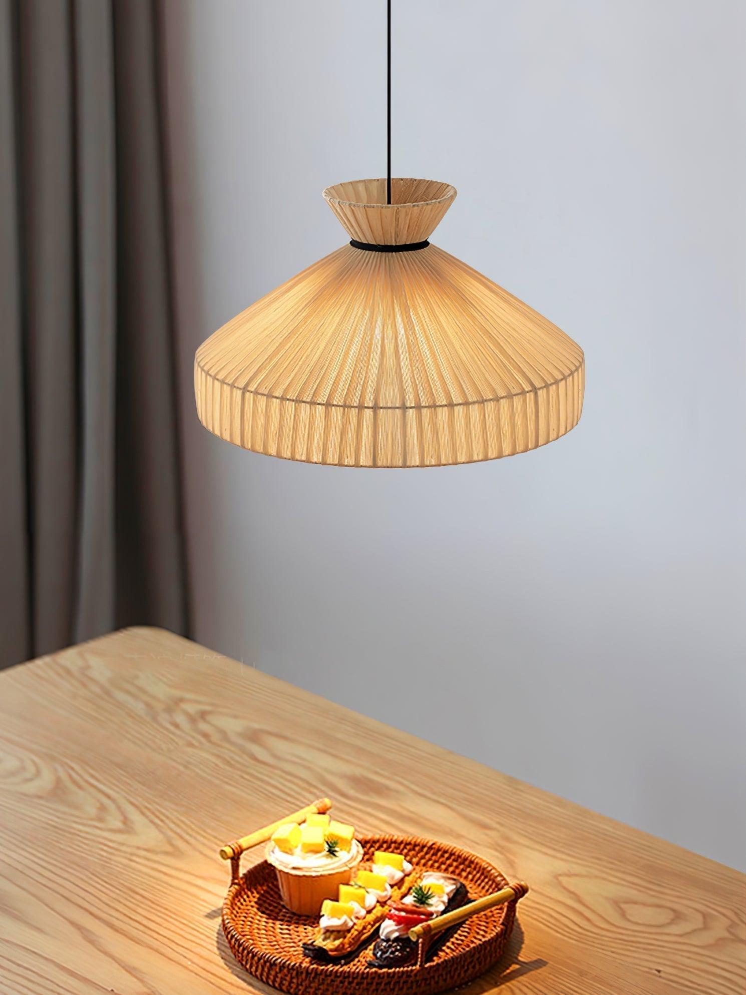 Cusoren Lampe Pendante Tissu Élégance Vague - Neutralighting