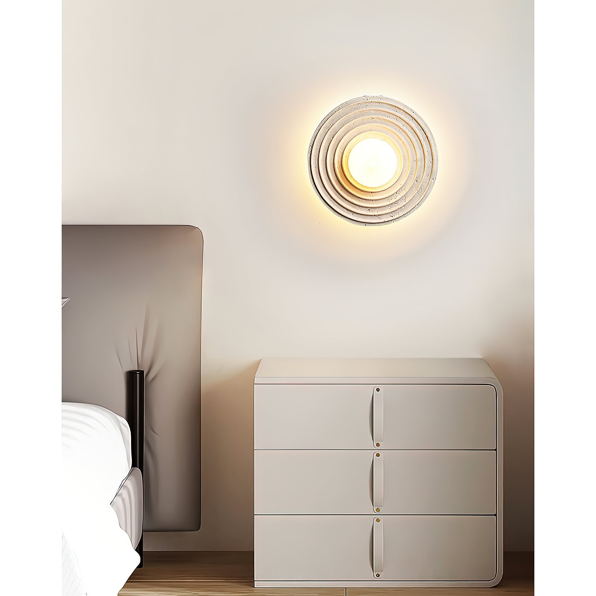 Ilorarae Modern Minimalist Travertine Wall Lamp - Lamp Copper