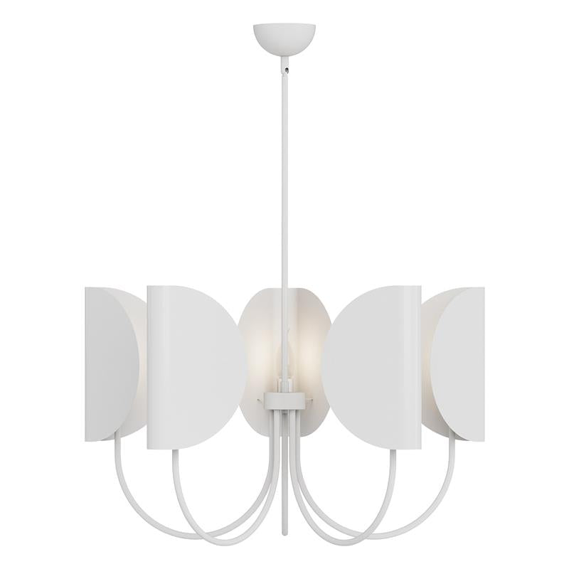 Chandelier en Tissu et Laiton Traditionnel Feuille Unoryra - Neutralighting
