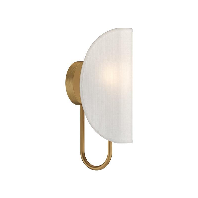 Arsorara Feuille Lampe Murale en Tissu et Laiton Moderne Minimaliste - Neutralighting