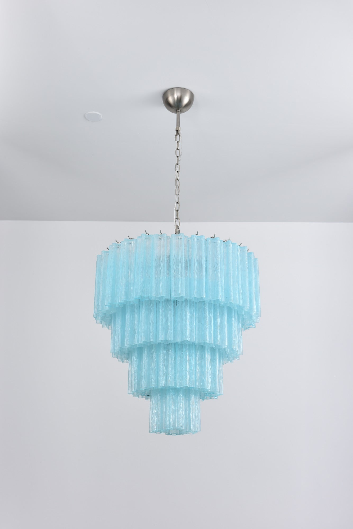 Aurora Chandelier Cascade Layered Glass Elegant Vintage - Letslighting