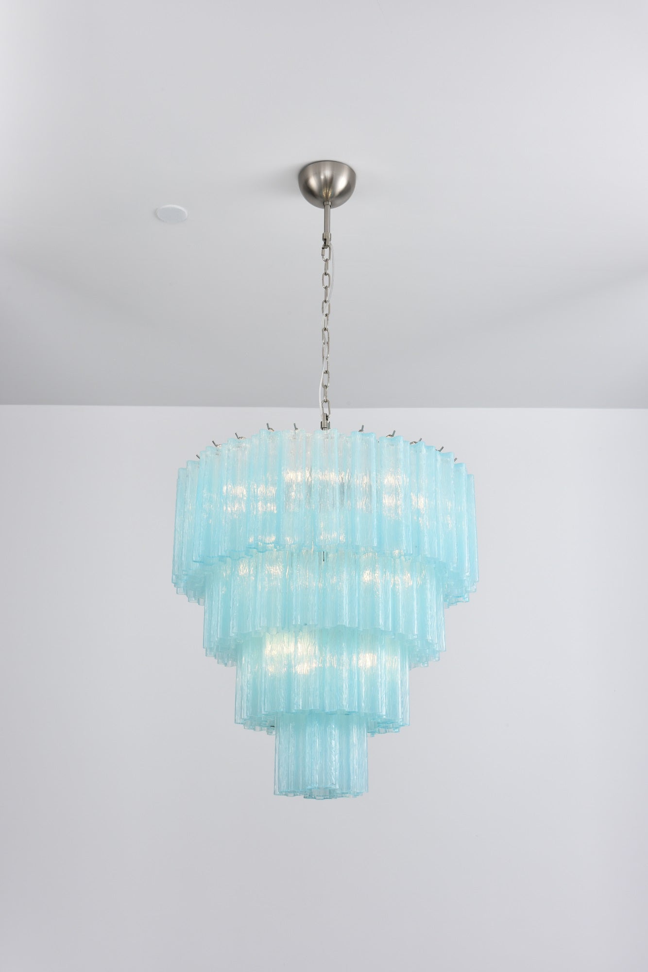 Aurora Chandelier Cascade Layered Glass Elegant Vintage - Letslighting