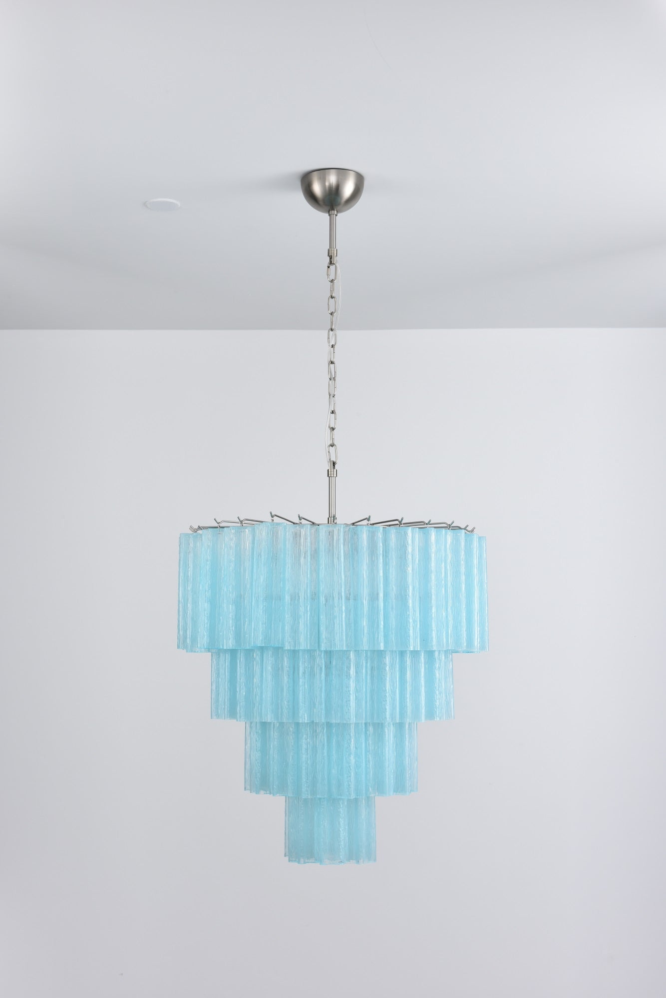 Aurora Chandelier Cascade Layered Glass Elegant Vintage - Letslighting