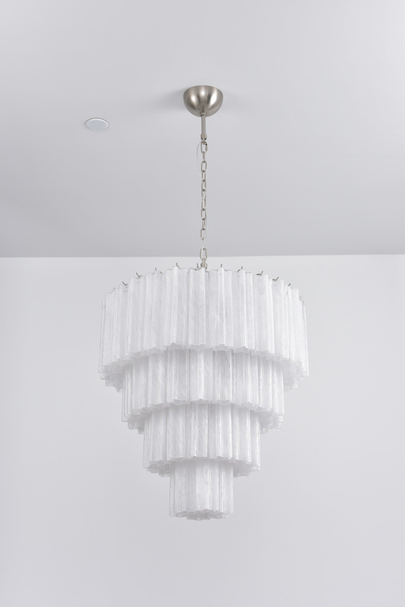 Aurora Chandelier Cascade Layered Glass Elegant Vintage - Letslighting