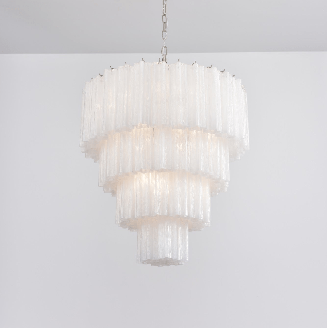 Aurora Chandelier Cascade Layered Glass Elegant Vintage - Letslighting