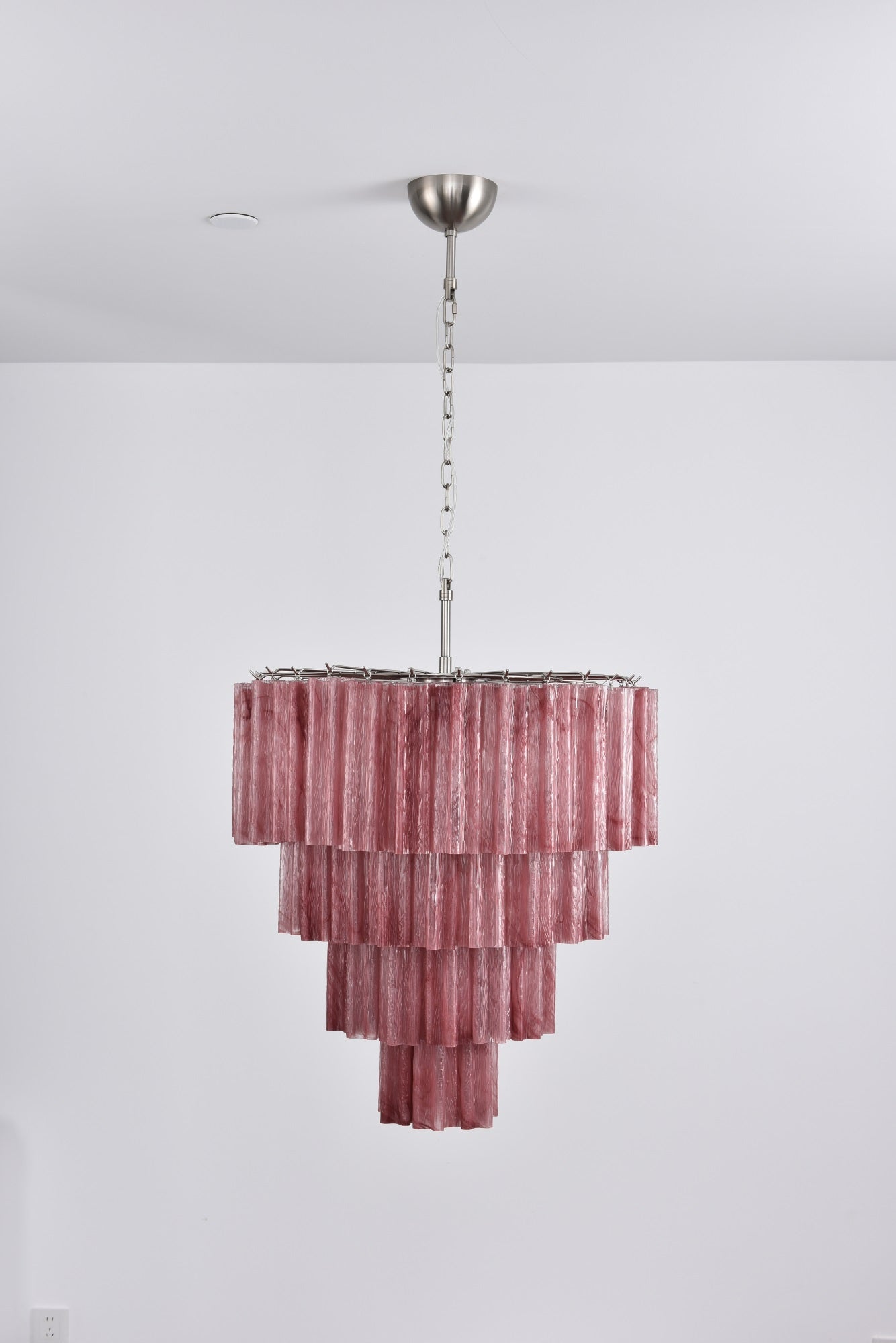 Aurora Chandelier Cascade Layered Glass Elegant Vintage - Letslighting