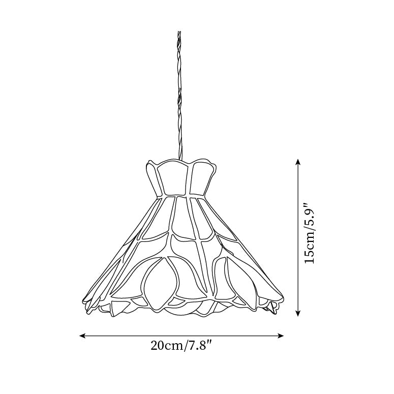 Rose Suspension Verre - Neutralighting