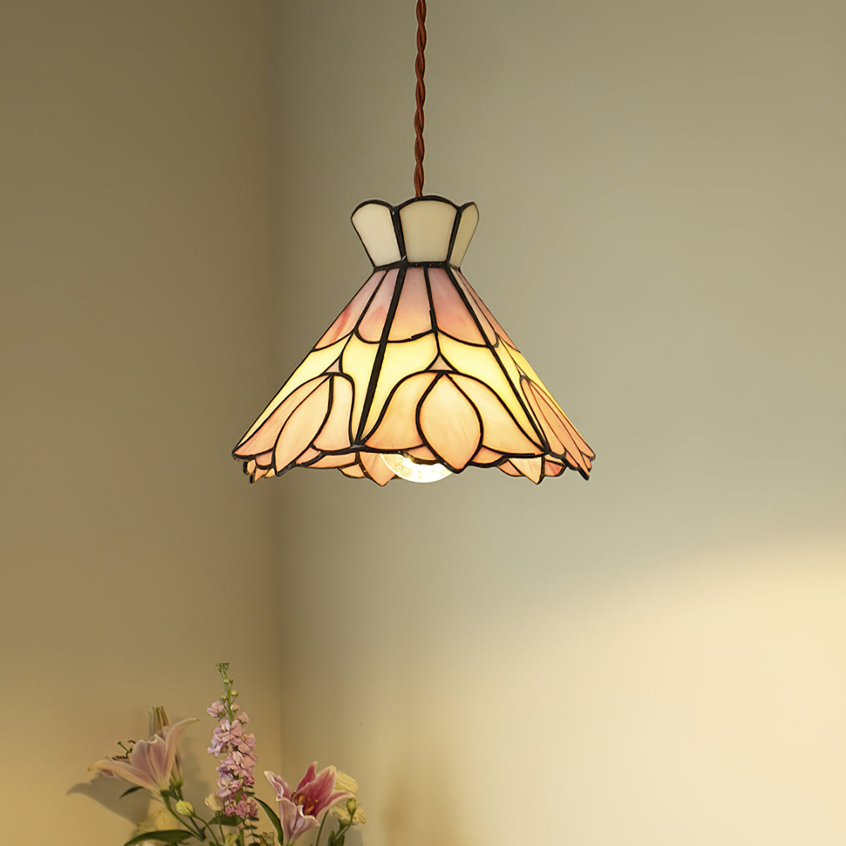 Rose Suspension Verre - Neutralighting
