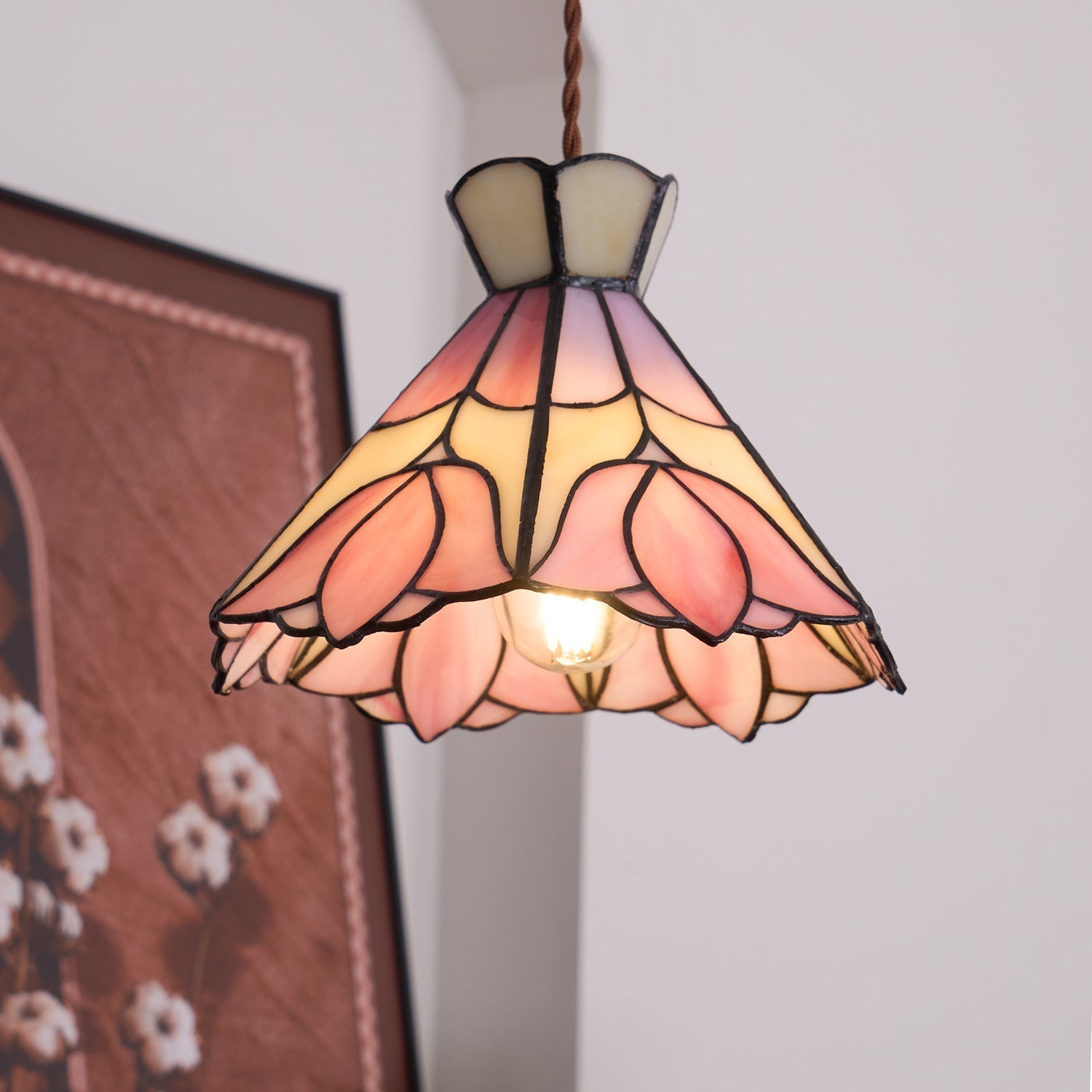 Rose Suspension Verre - Neutralighting