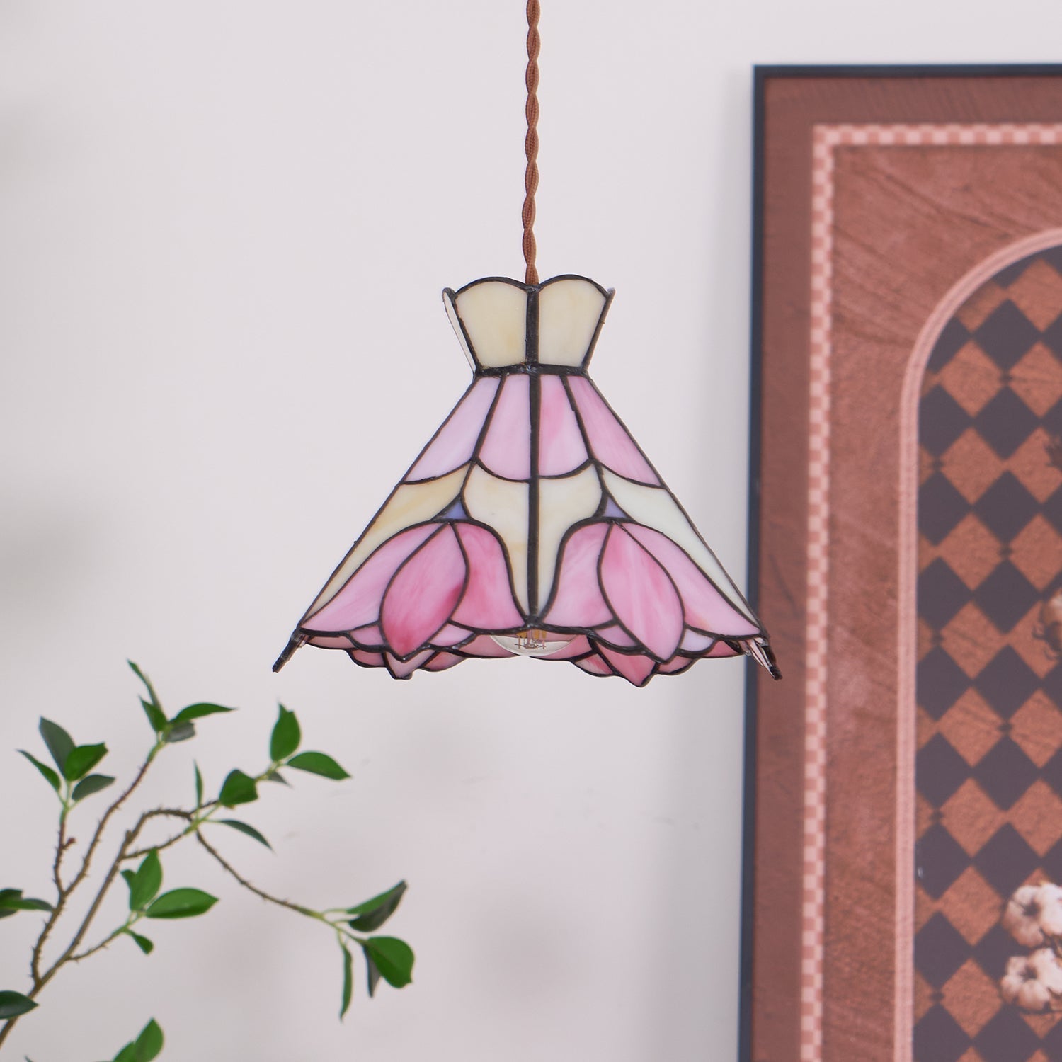 Rose Suspension Verre - Neutralighting