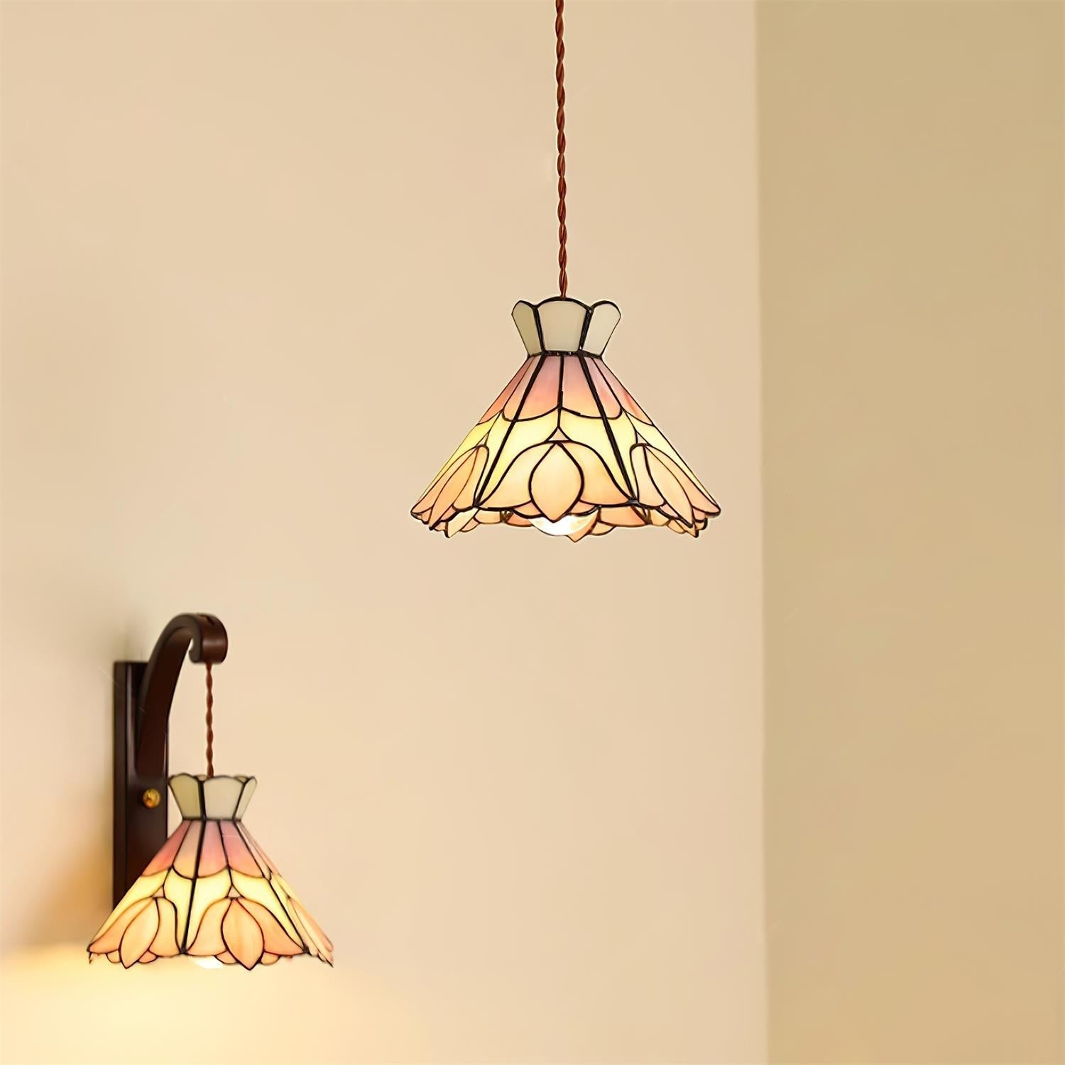 Rose Suspension Verre - Neutralighting
