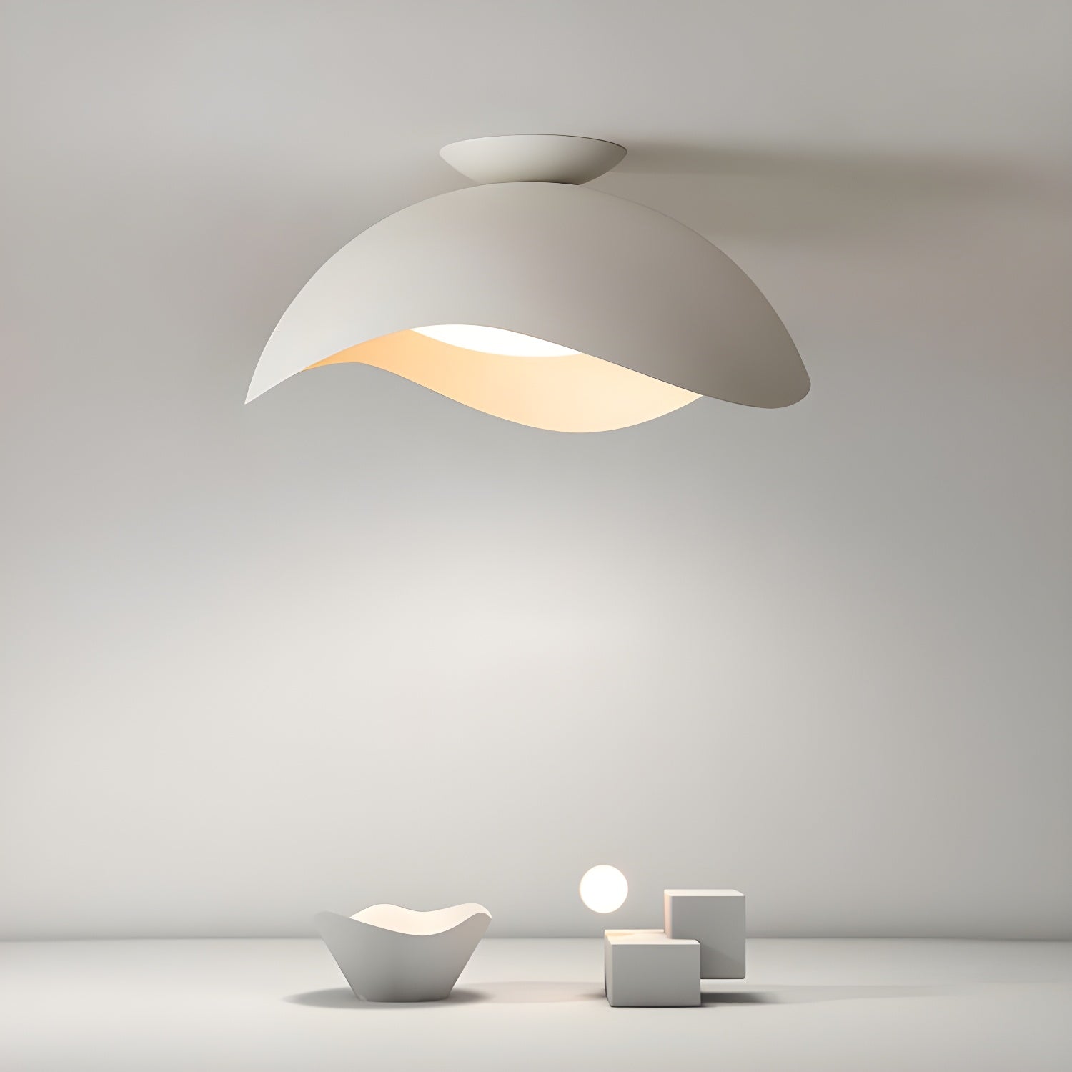 Myox Plafonnier Design Bol Ondulé