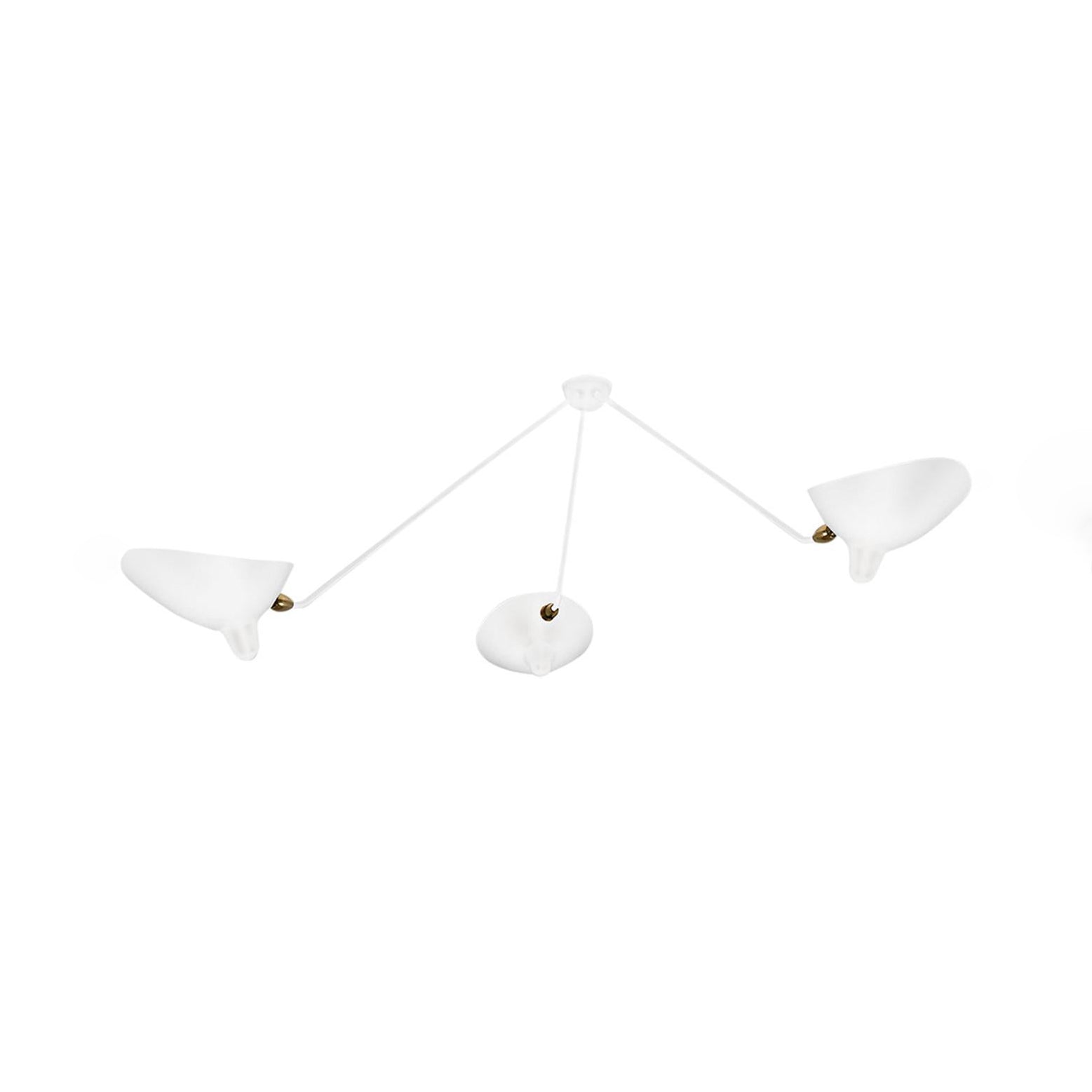 Solara Plafonnier Trois Bras Noir Sculptural - Neutralighting
