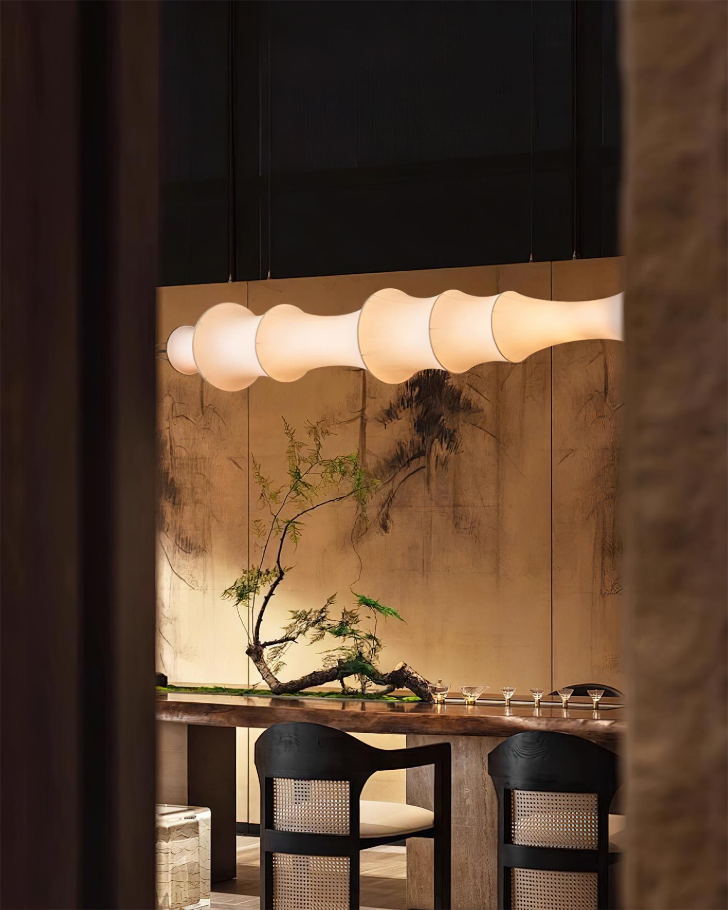 Decorfine Chandelier Sculptural en Soie - Neutralighting