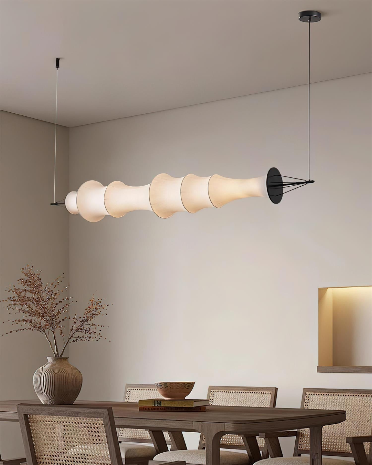 Decorfine Chandelier Sculptural en Soie - Neutralighting