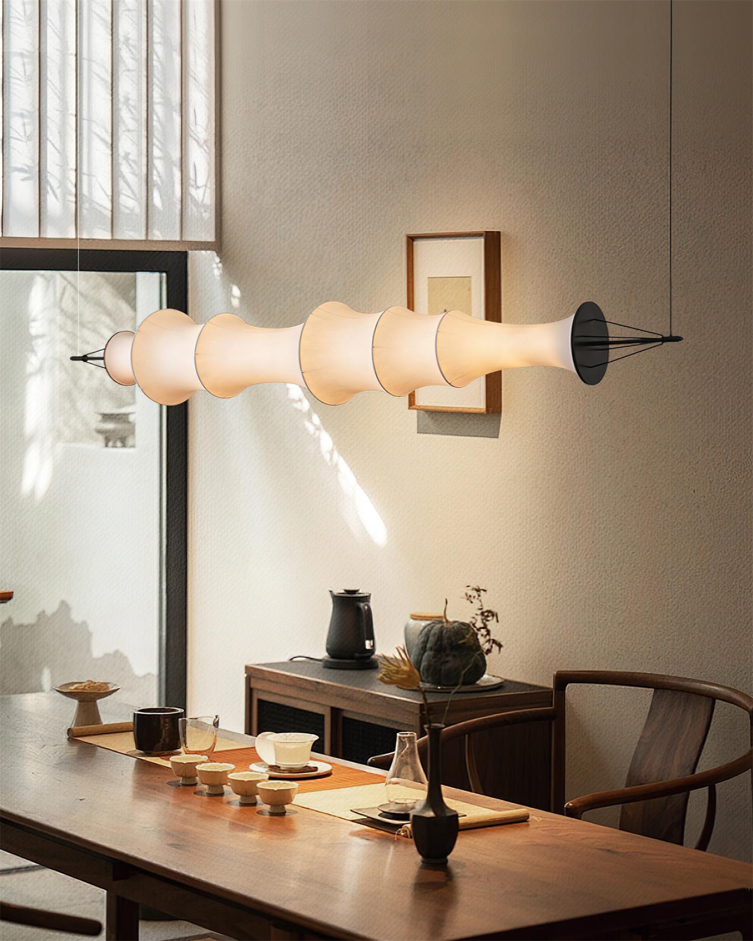Decorfine Chandelier Sculptural en Soie - Neutralighting