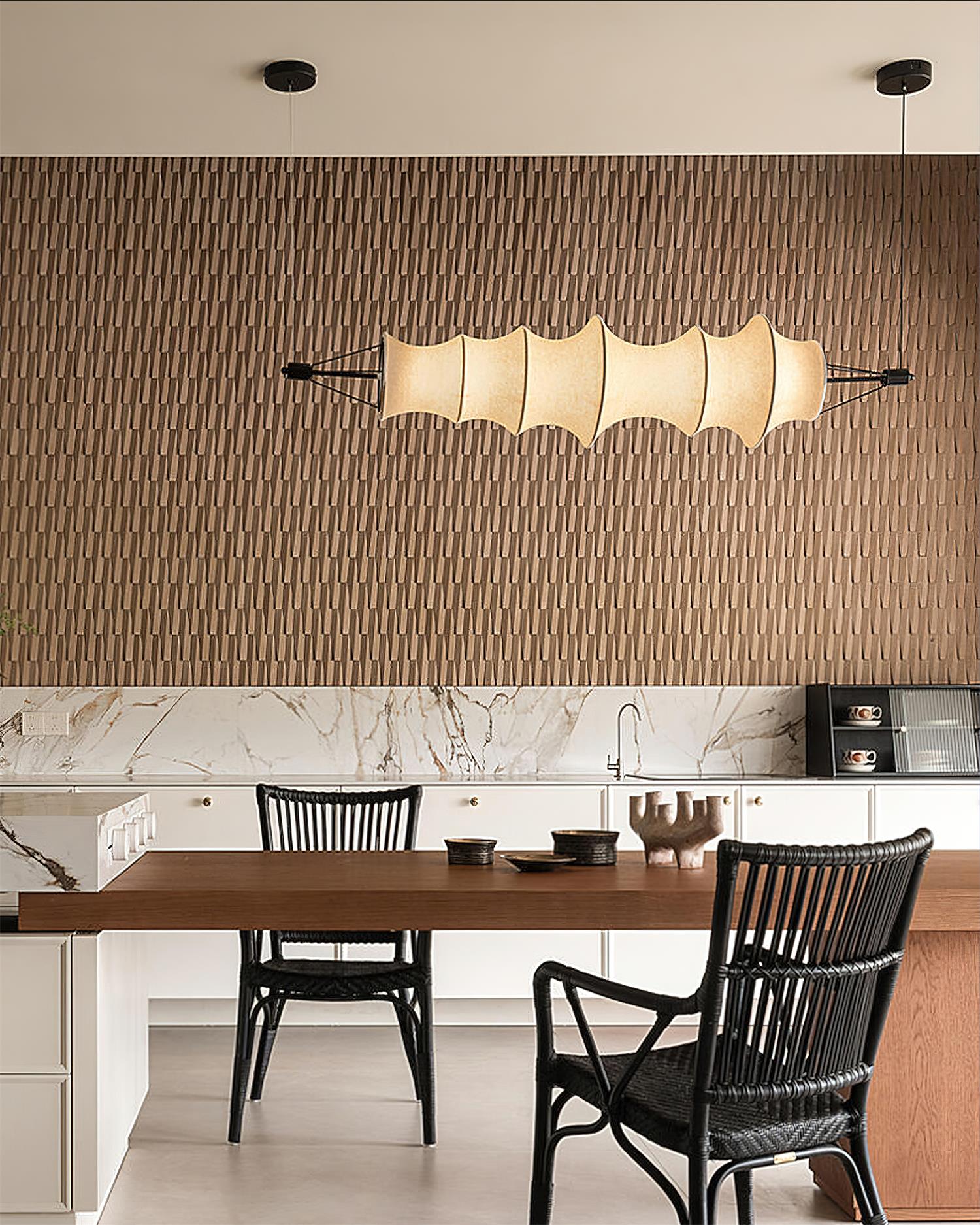 Decorfine Chandelier Sculptural en Soie - Neutralighting