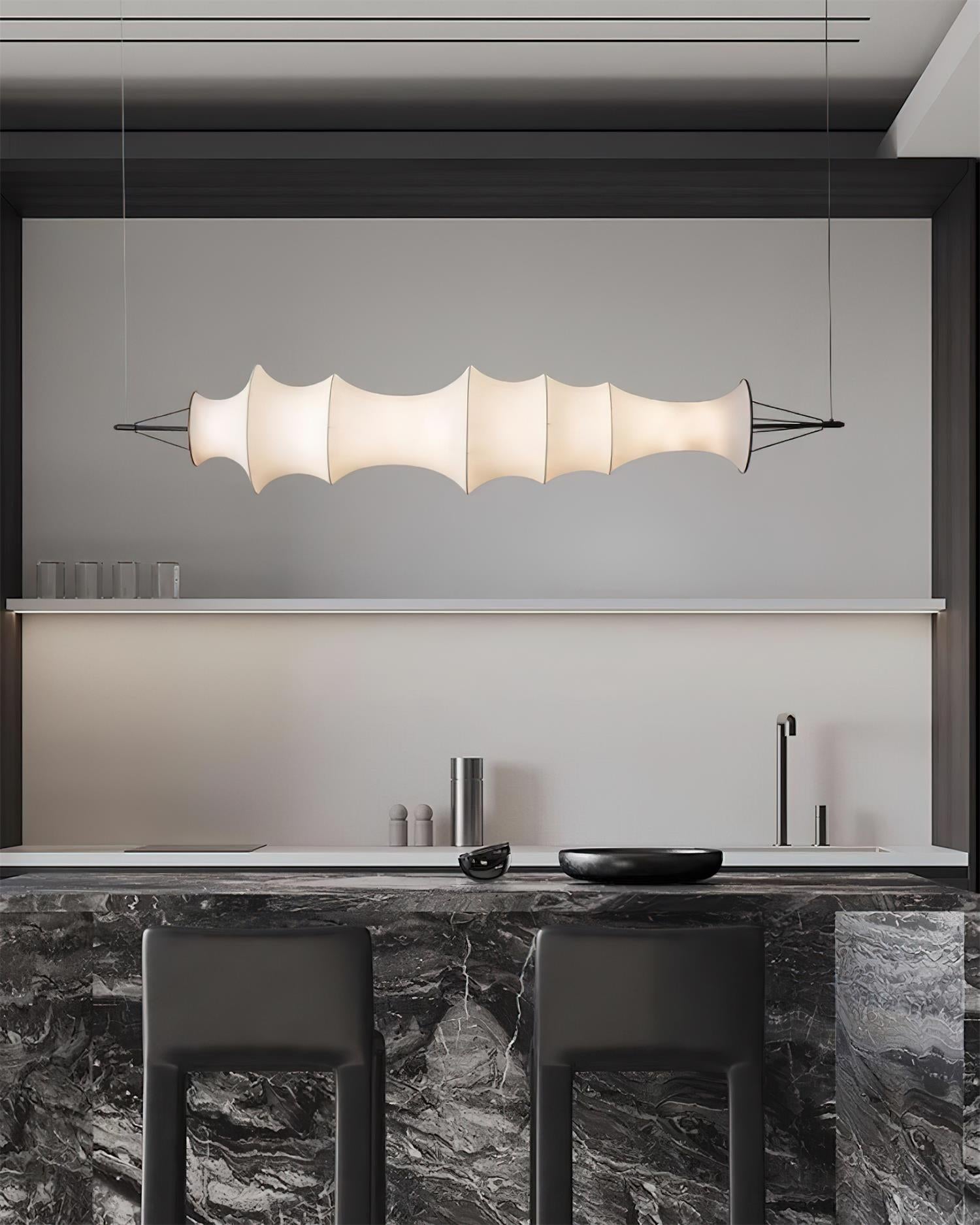 Decorfine Chandelier Sculptural en Soie - Neutralighting