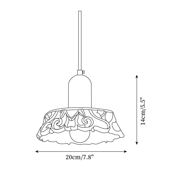 Shana Florale Résine Suspension - Neutralighting