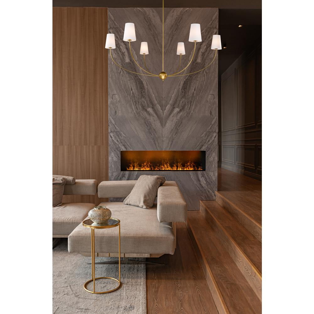 Vetheisra Vintage Industrial Brass Fabric Chandelier - Lamp Copper