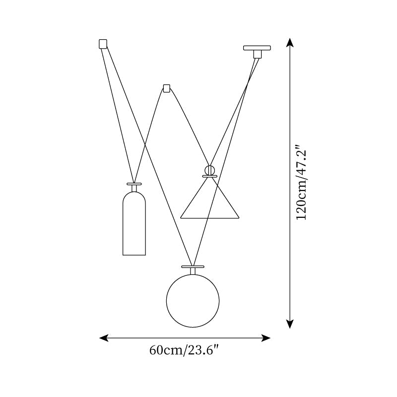 Covine Suspension réglable multi-formes - Neutralighting