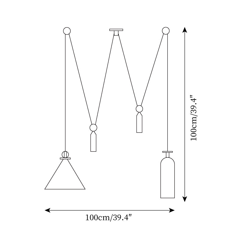 Covine Suspension réglable multi-formes - Neutralighting