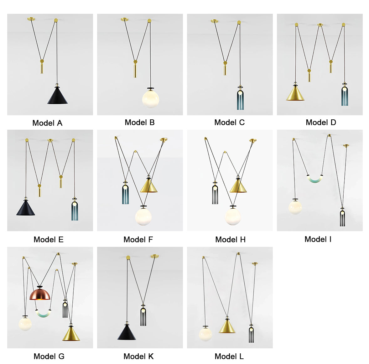 Covine Suspension réglable multi-formes - Neutralighting