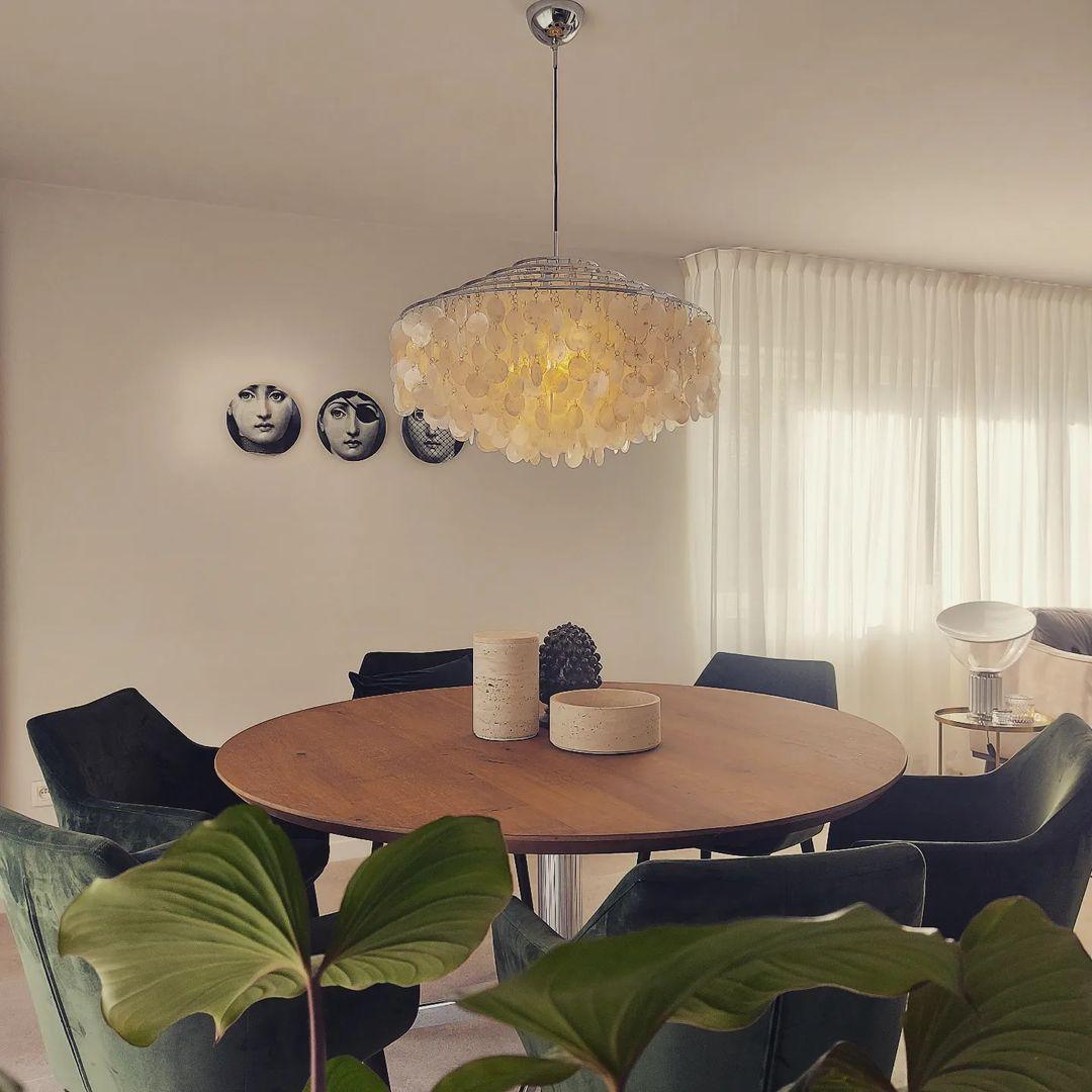 Elios Élégant Lustre en Coquillage Capiz - Neutralighting