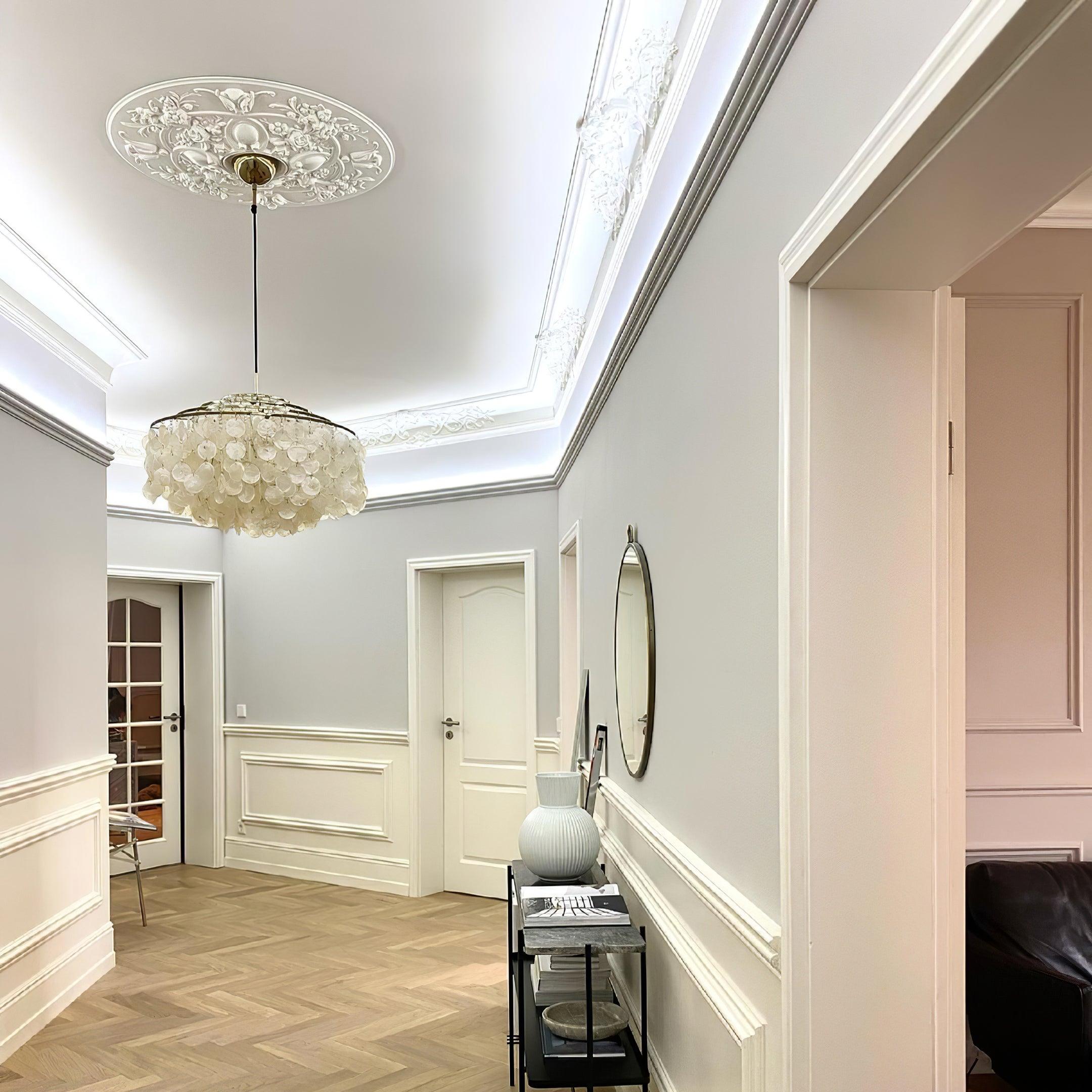 Elios Élégant Lustre en Coquillage Capiz - Neutralighting