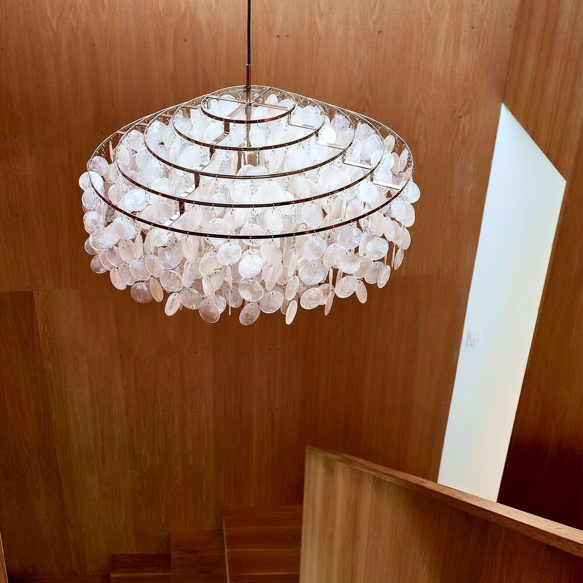 Elios Élégant Lustre en Coquillage Capiz - Neutralighting