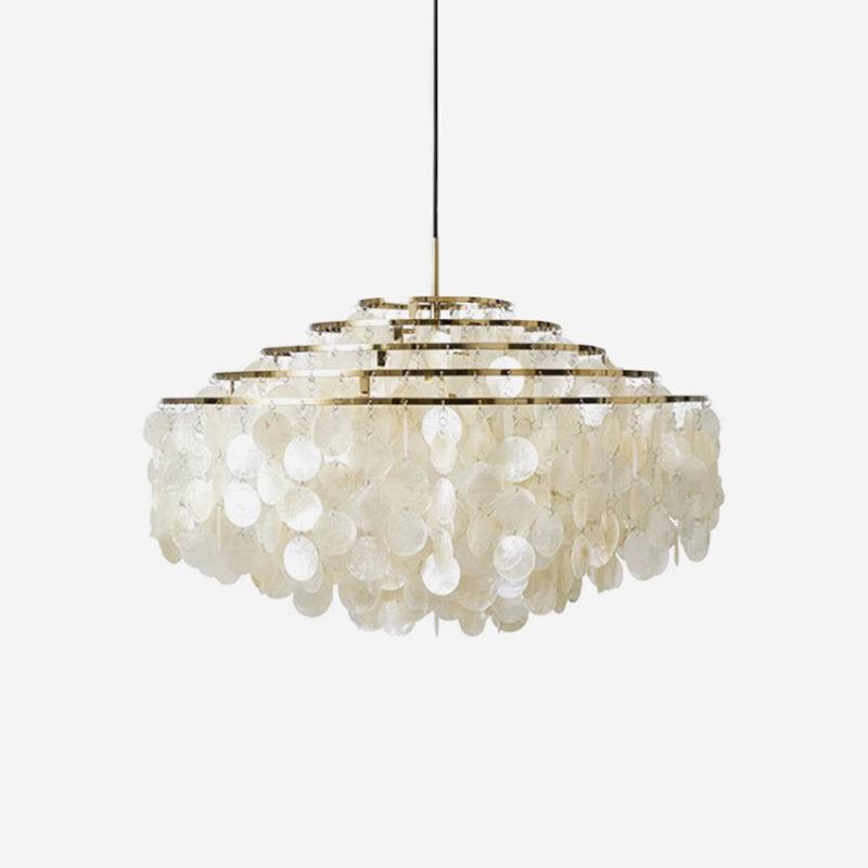 Elios Élégant Lustre en Coquillage Capiz - Neutralighting