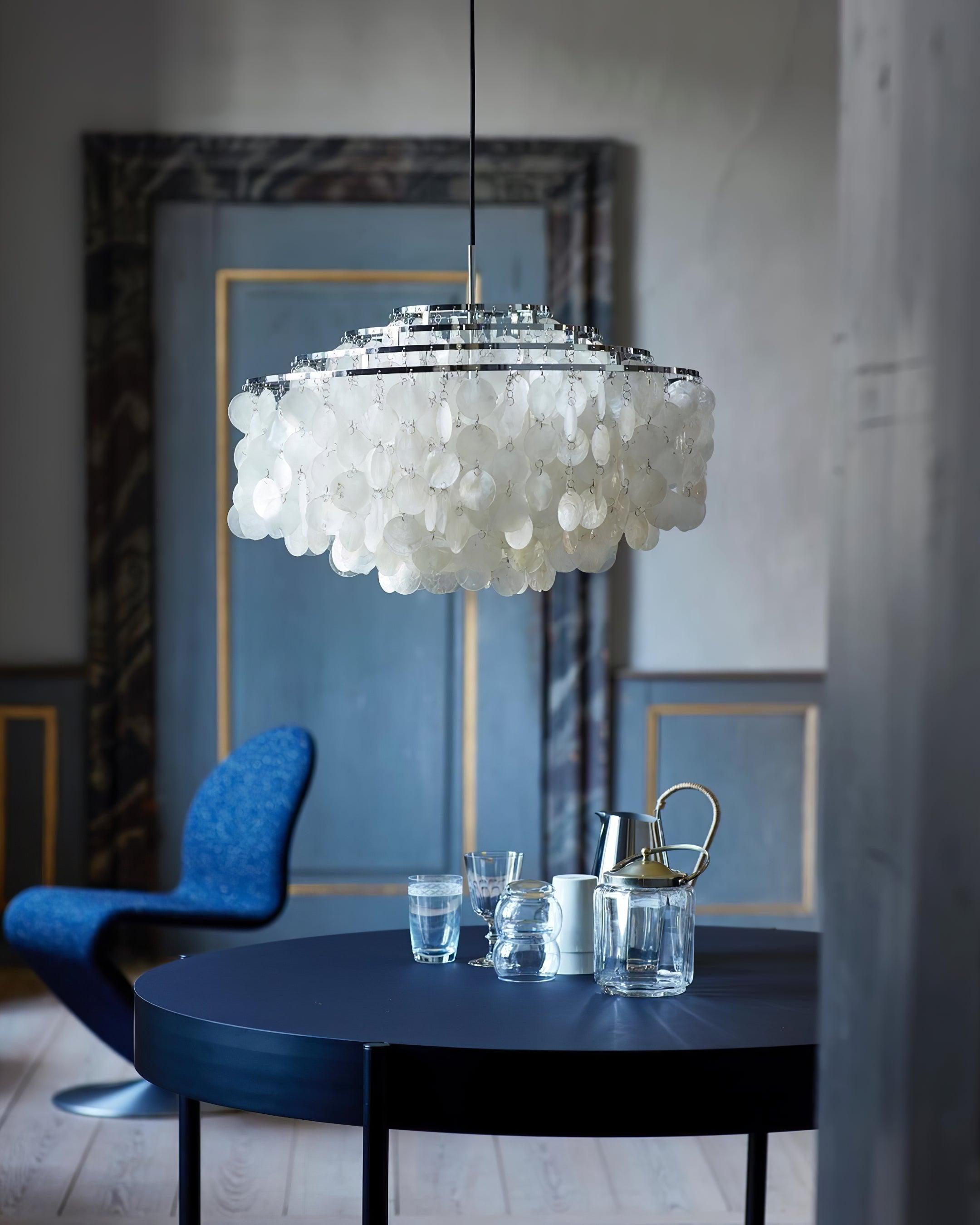 Elios Élégant Lustre en Coquillage Capiz - Neutralighting