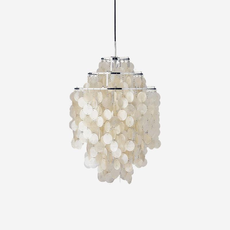 Elios Élégant Lustre en Coquillage Capiz - Neutralighting