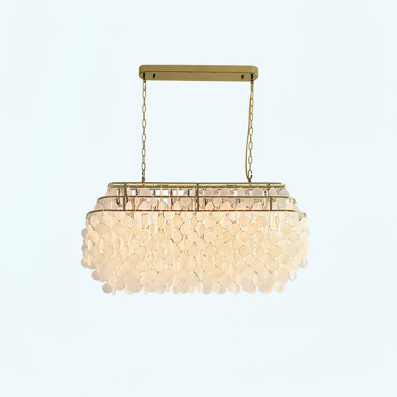 Elios Élégant Lustre en Coquillage Capiz - Neutralighting