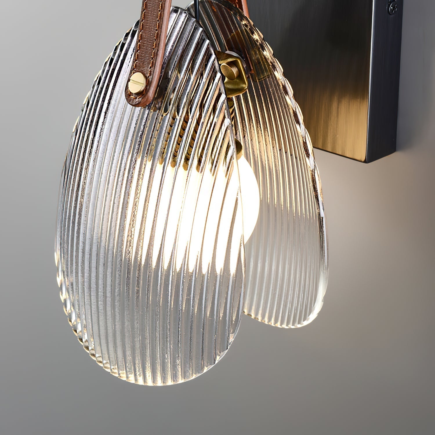 Zaphais Individual Creativity Metal Glass Wall Lamp - Lamp Copper