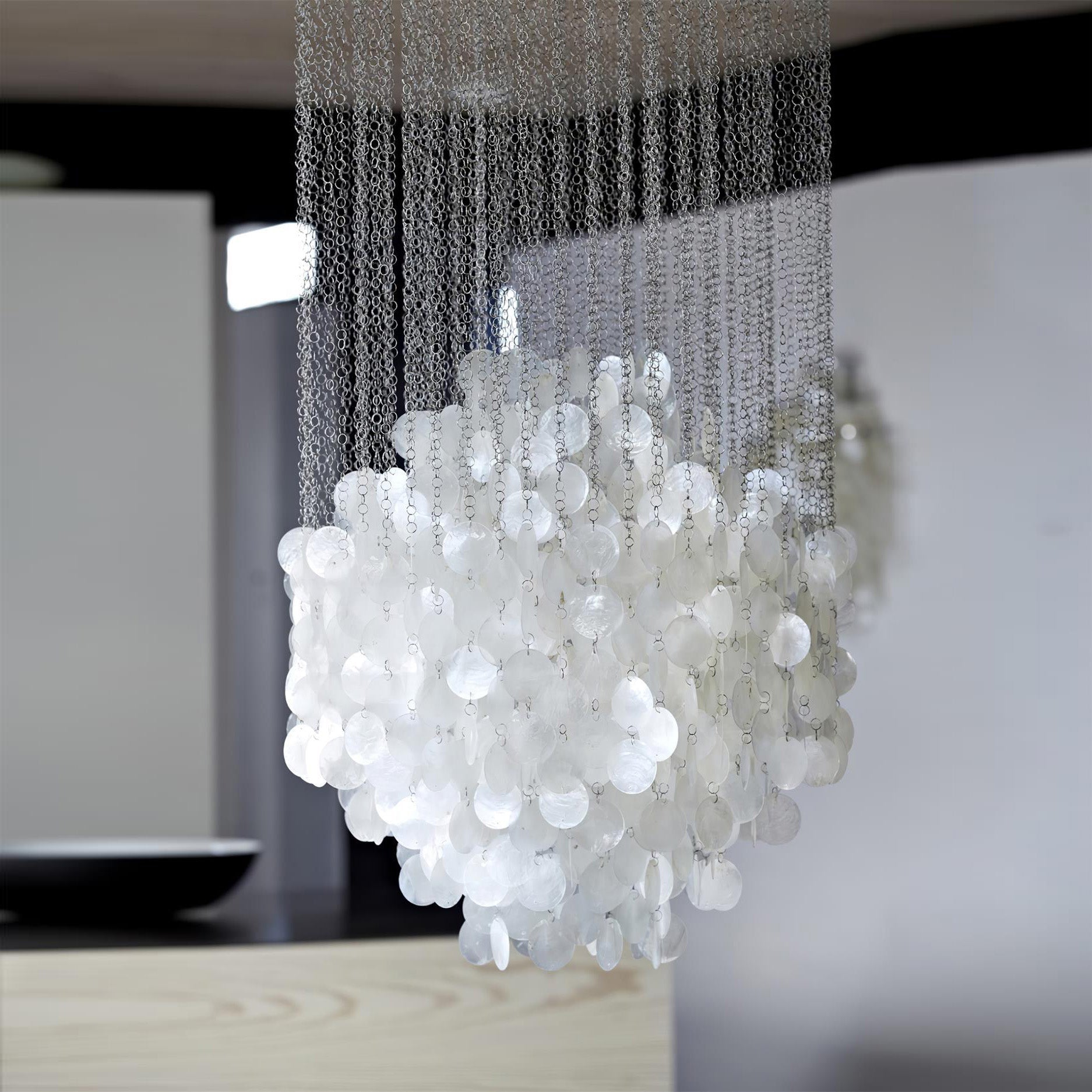 Idoris Postmodern Luxury Waterfall Metal Chandelier - Lamp Copper