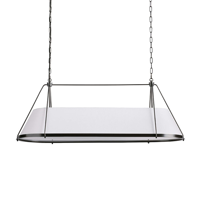 Lysilara Vintage Industrial Linear Fabric Chandelier - Lamp Copper