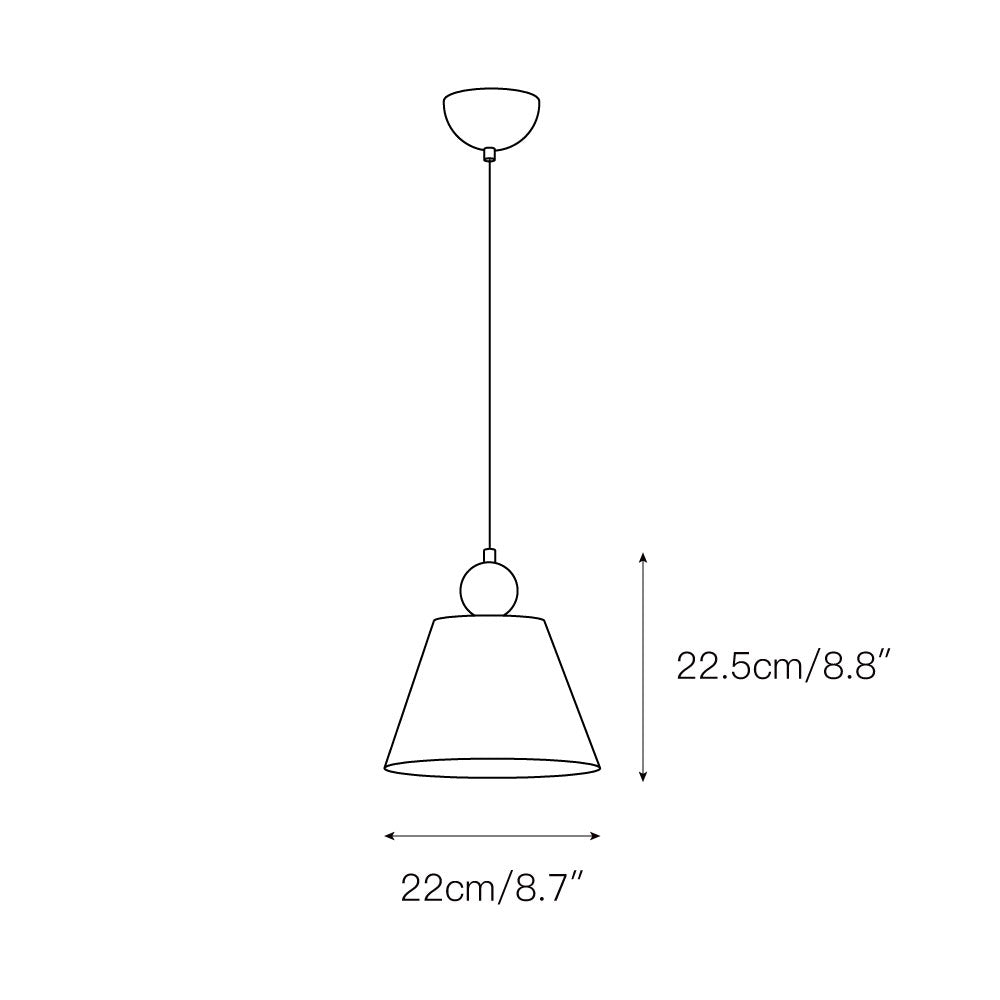 Aurmaren Vintage Industrial Fabric Chandelier - Lamp Copper
