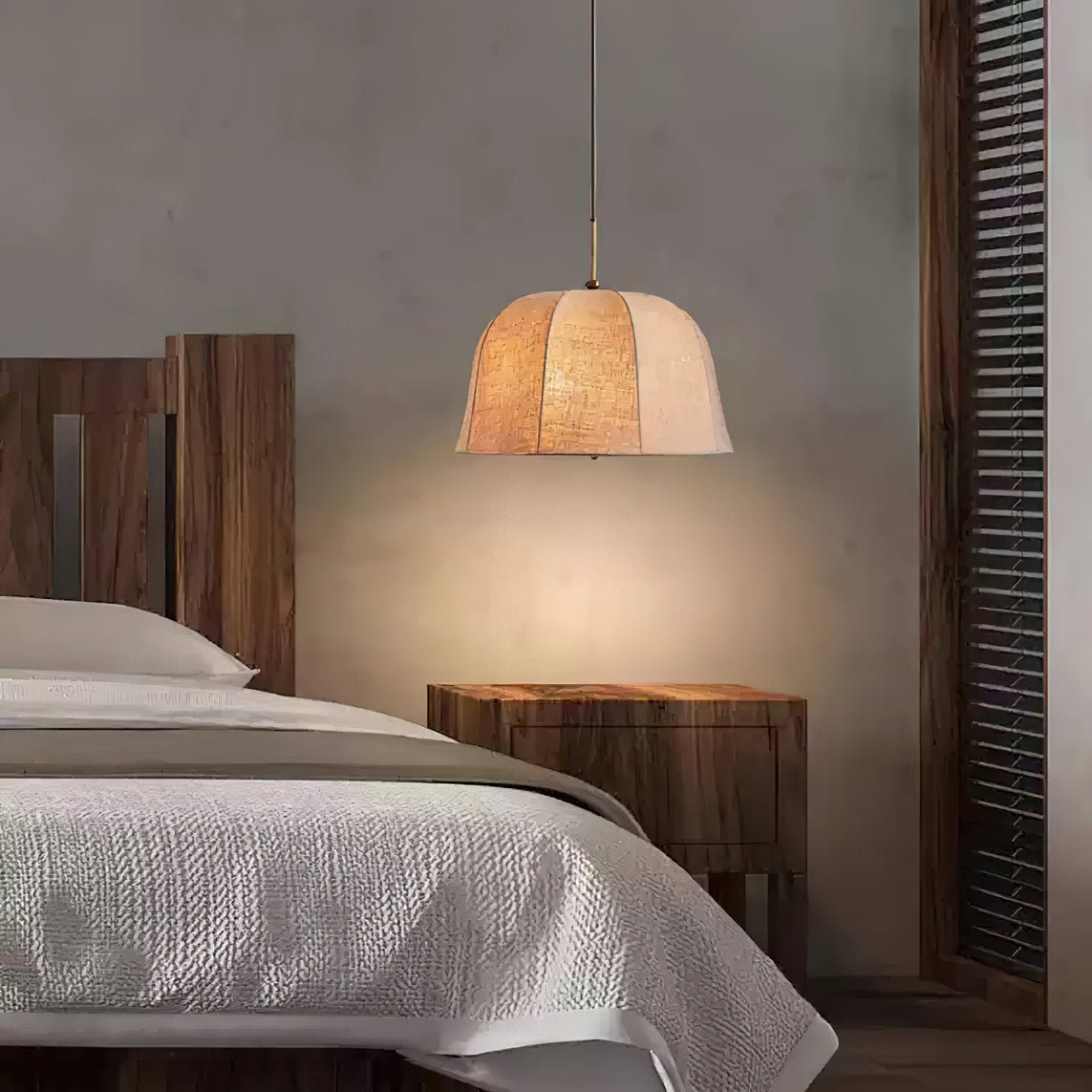 Tala Suspension Cloche en Tissu à Rayures - Neutralighting