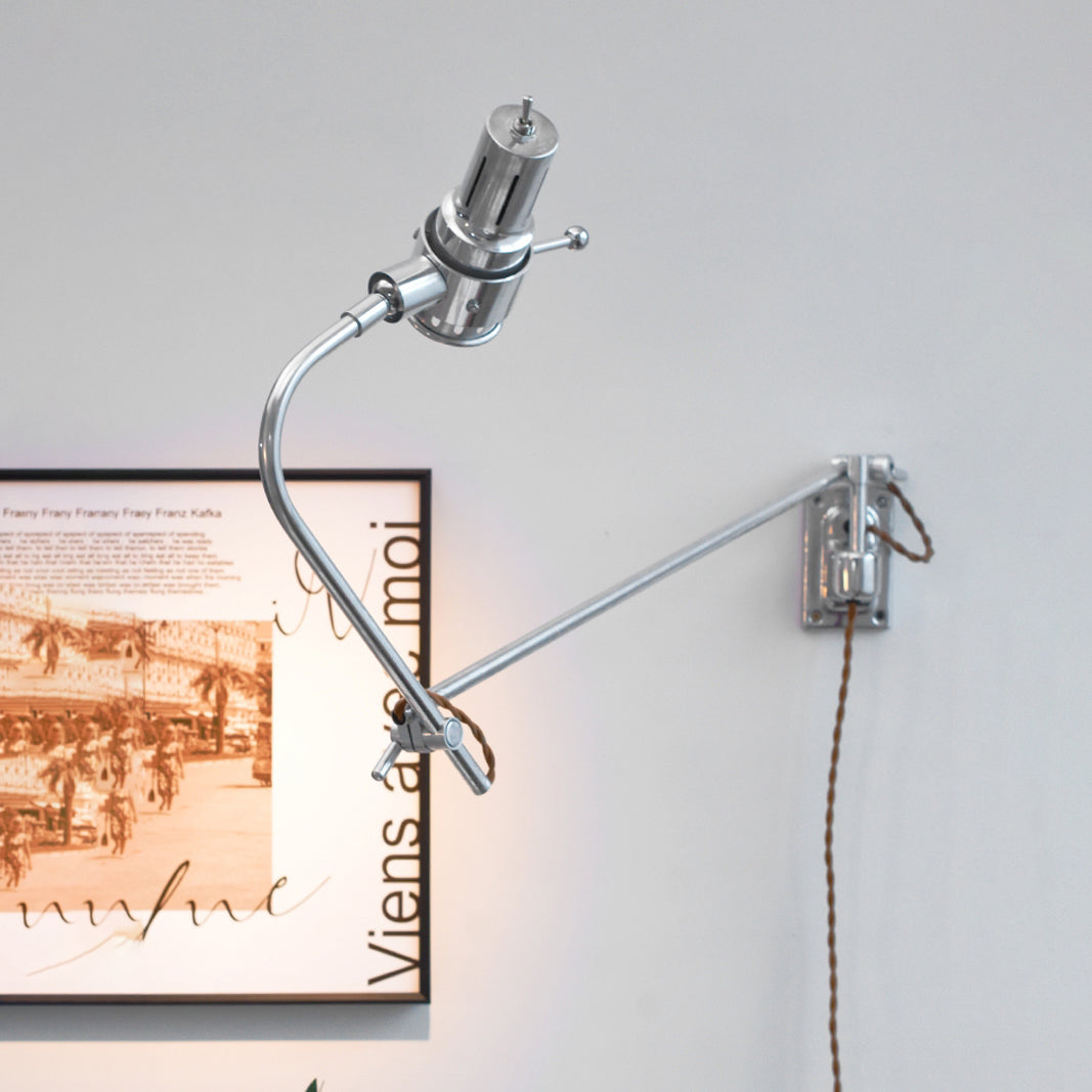 Ersolis Vintage Industrial Swing Arm Metal Sconce Wall Lamp - Lamp Copper